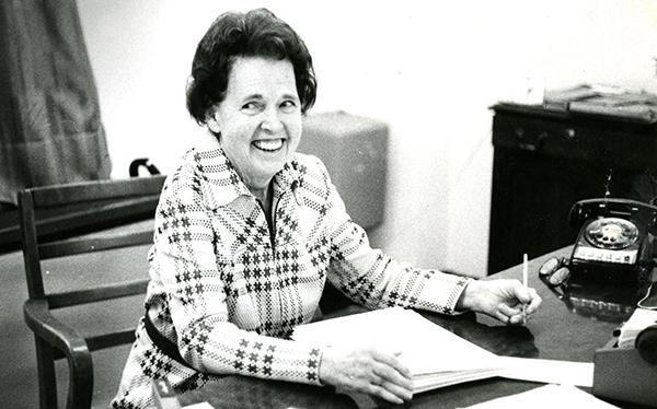 woman at desk